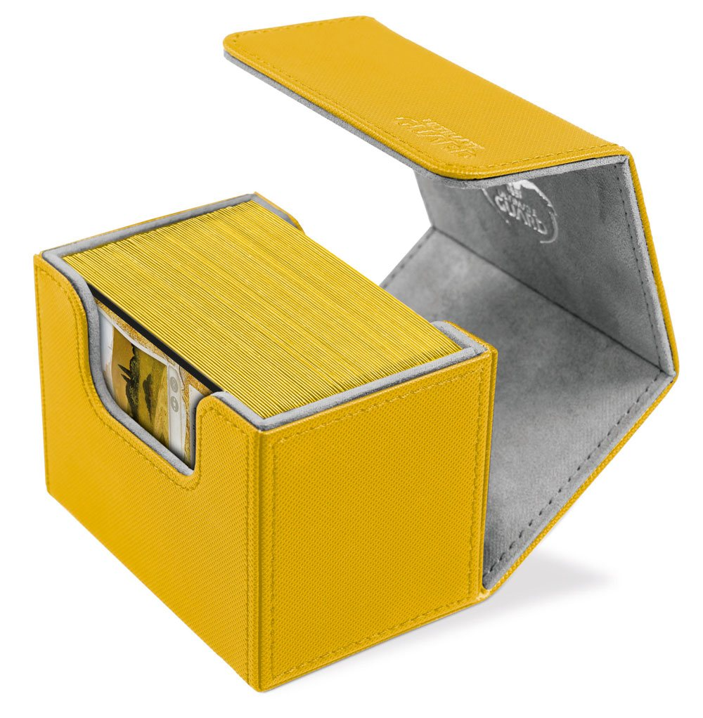 Ultimate Guard Sidewinder 80+ Xenoskin Monocolor Amber Deck Box