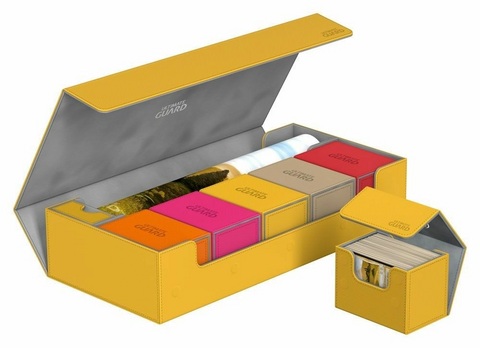 Ultimate Guard Superhive 550+ Standard Size XenoSkin Amber Deck Box