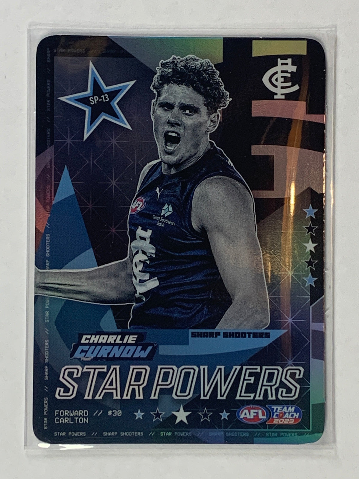 #SP-13 Charlie Curnow - Carlton Blues - Star Powers - 2023 AFL Team Coach (M/NM)