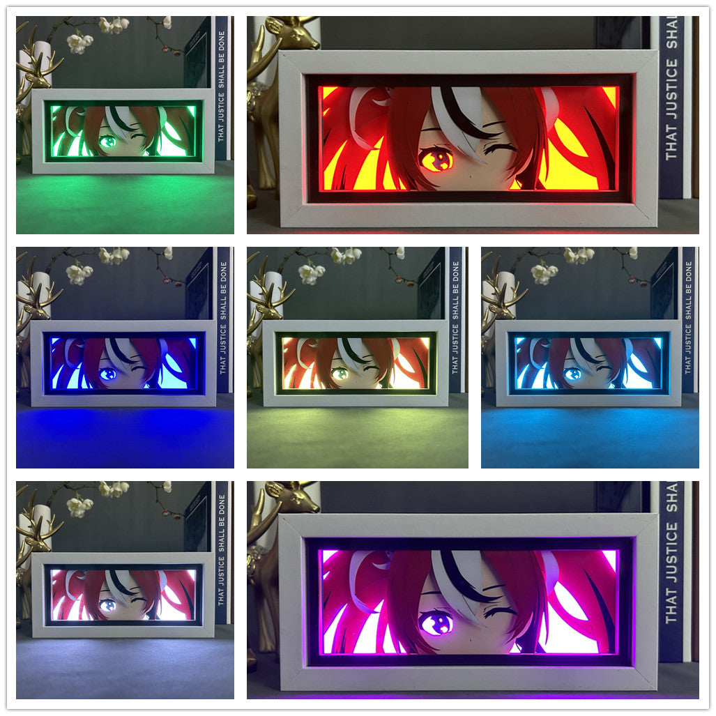 Hakos Baelz Hololive LED Light Box - Multi Colour