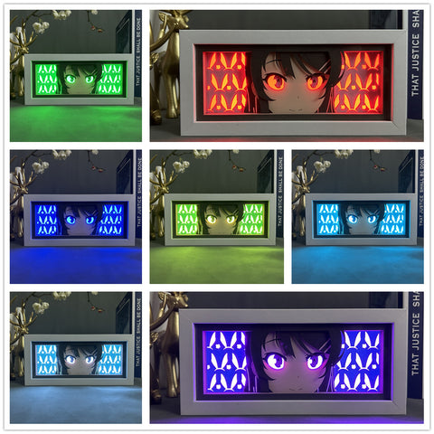 Bunny Girl Mai Sakurajima LED Light Box - Multi Colour