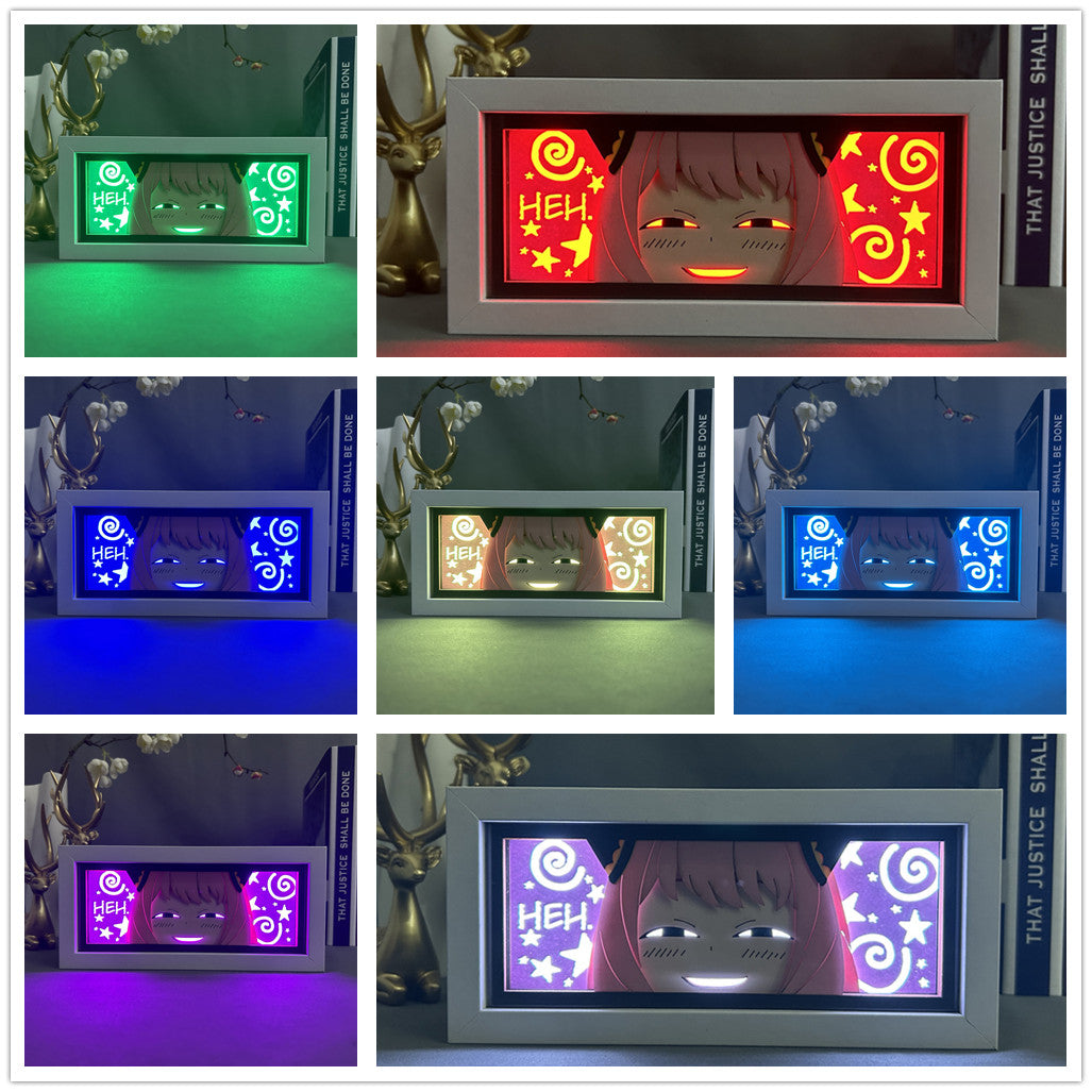 Anya Forger Spy X Family LED Light Box - Multi Colour