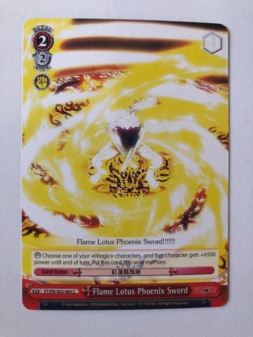 Flame Lotus Phoenix Sword - FT/EN-S02-065 C (M/NM)