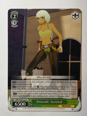 Emerald: Scouted - RWBY/WX03-035 C (M/NM)