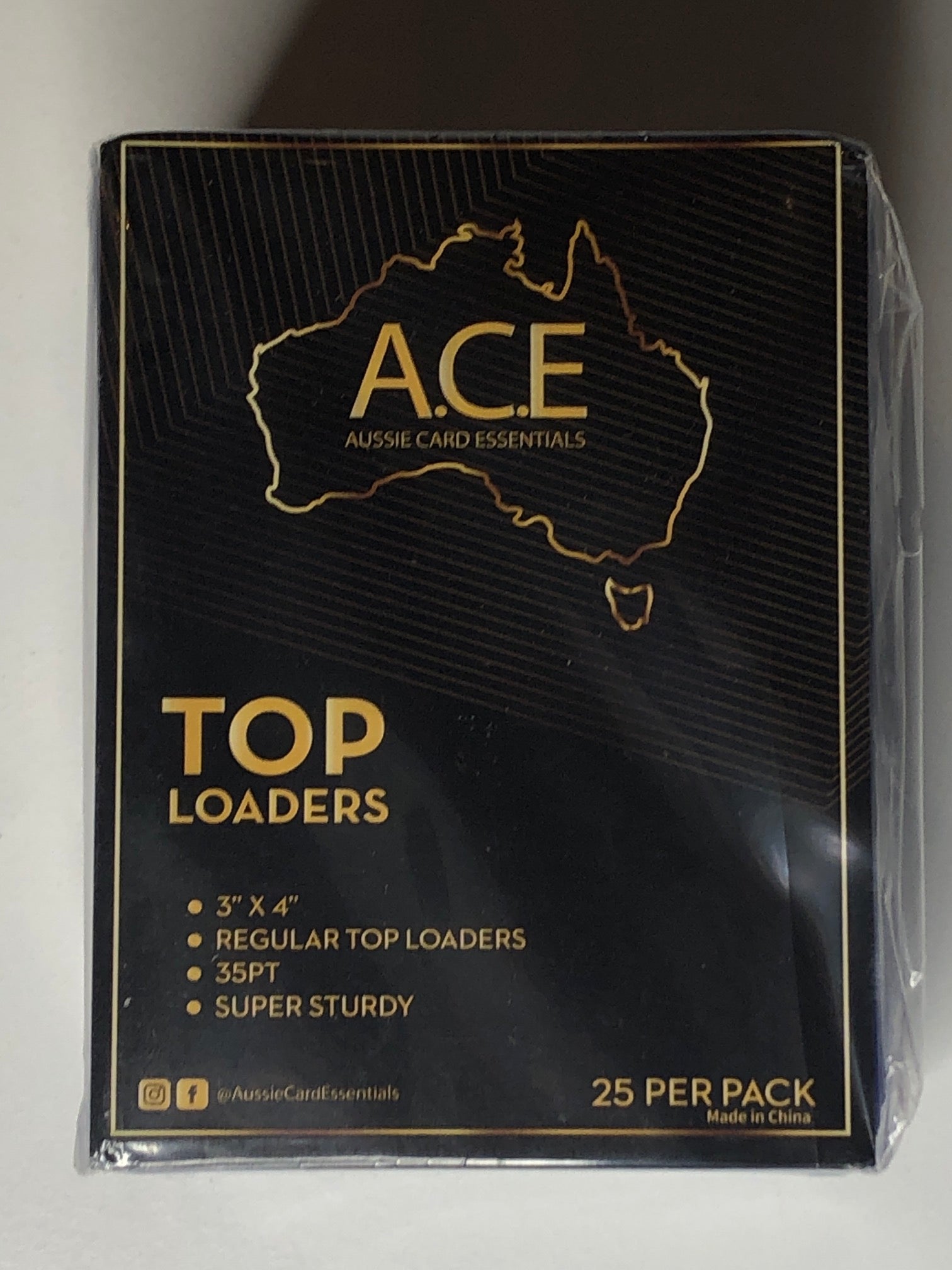 ACE Top Loaders Pack 3" x 4" 35pt (25 Pack)
