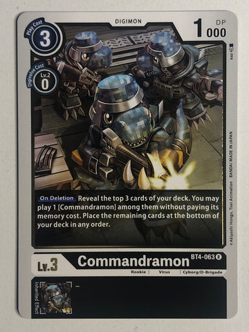 Commandramon - BT4-063 R (M/NM)