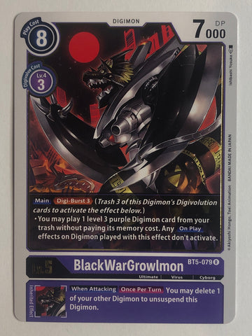 BlackWarGrowlmon - BT5-079 R (M/NM)