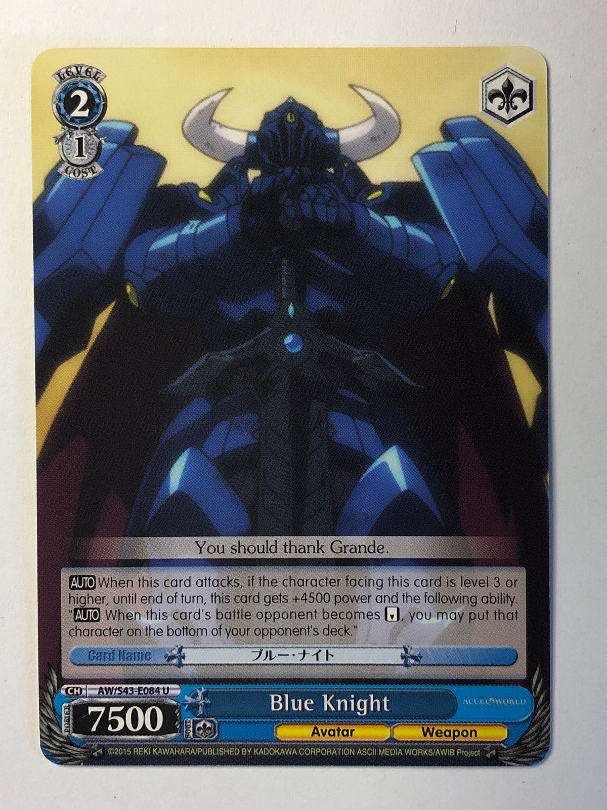 Blue Knight - AW/S43-E084 U (M/NM)